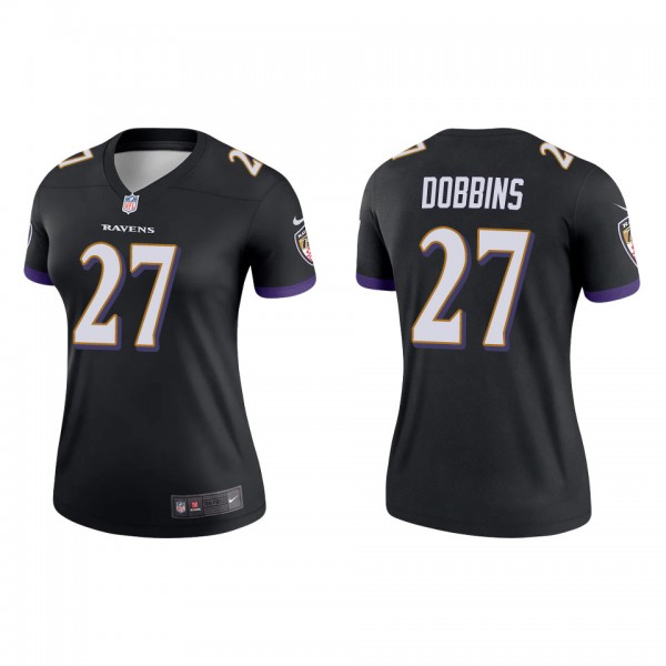 J.K. Dobbins Women's Baltimore Ravens Black Legend...