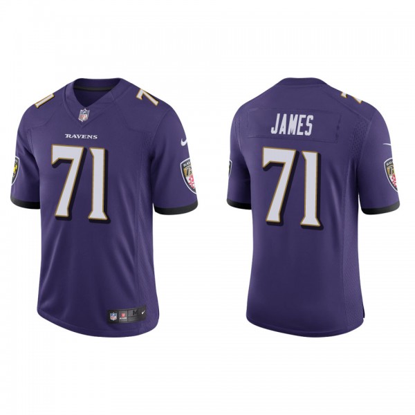 Men's Baltimore Ravens Ja'Wuan James Purple Vapor ...