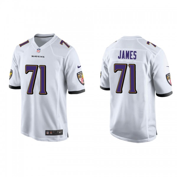 Men's Baltimore Ravens Ja'Wuan James White Game Je...