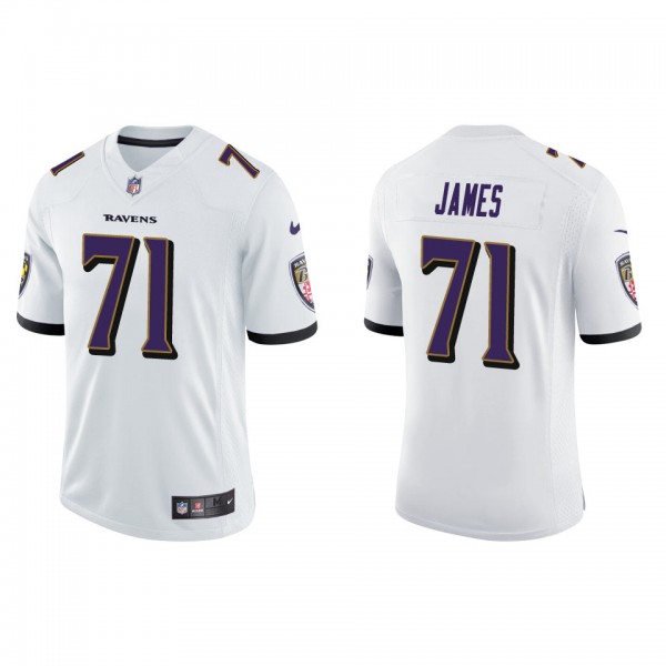 Men's Baltimore Ravens Ja'Wuan James White Vapor L...