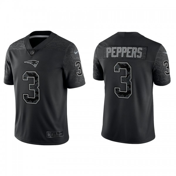 Jabrill Peppers New England Patriots Black Reflect...