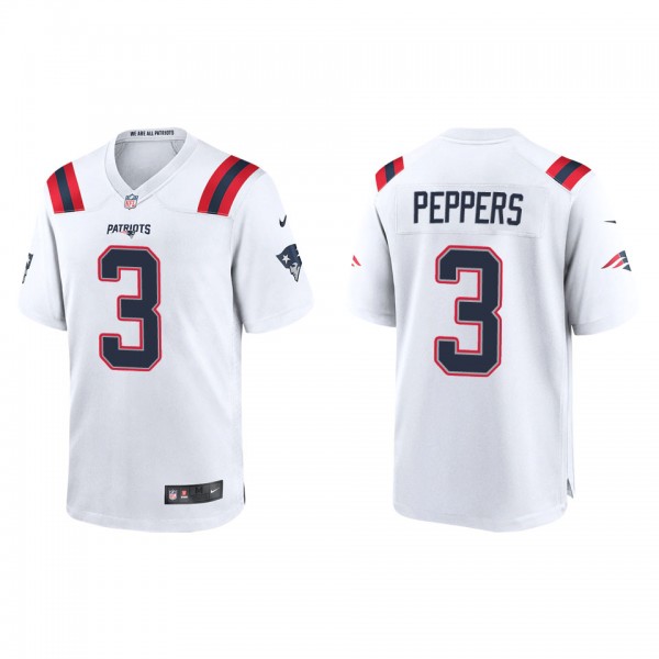 Men's New England Patriots Jabrill Peppers White G...
