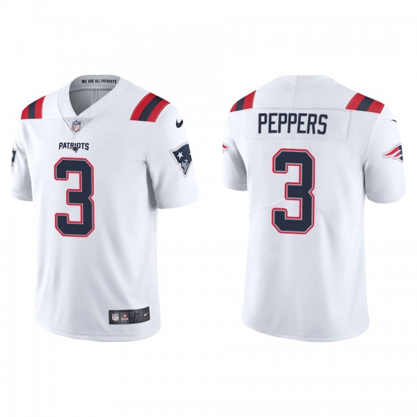 Men's New England Patriots Jabrill Peppers White V...