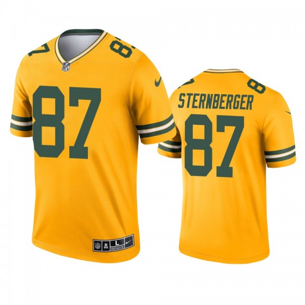 Green Bay Packers Jace Sternberger Gold 2021 Inver...