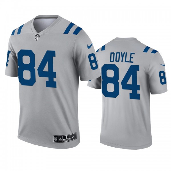 Indianapolis Colts Jack Doyle Gray 2021 Inverted L...