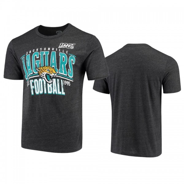 Jacksonville Jaguars Black 100th Season Championship Tri-Blend T-Shirt