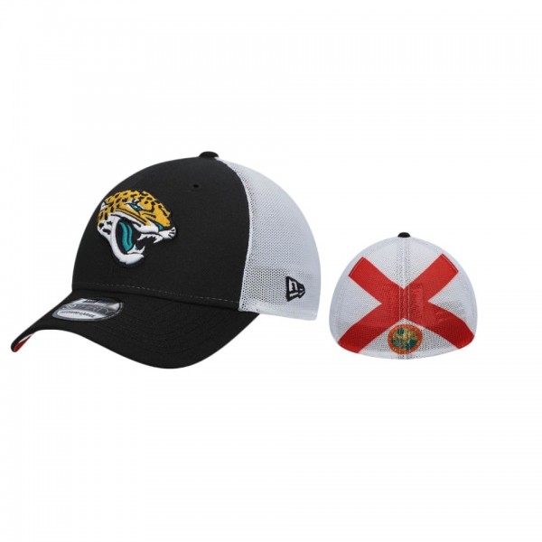Jacksonville Jaguars Black State Rep Flex Fit Hat
