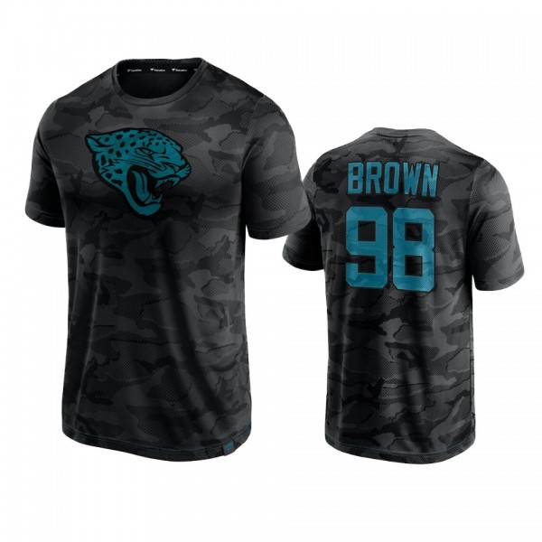 Jacksonville Jaguars Malcom Brown Black Camo Jacquard T-Shirt