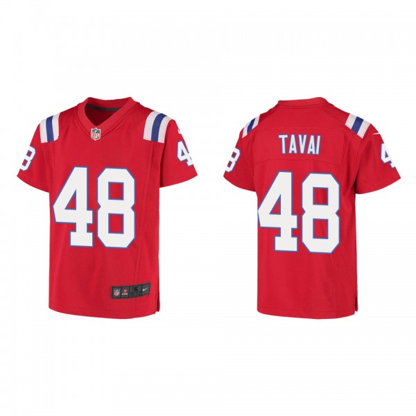 Youth Jahlani Tavai New England Patriots Red Game ...