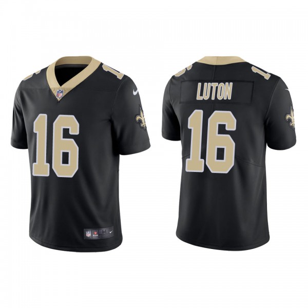 Men's New Orleans Saints Jake Luton Black Vapor Li...