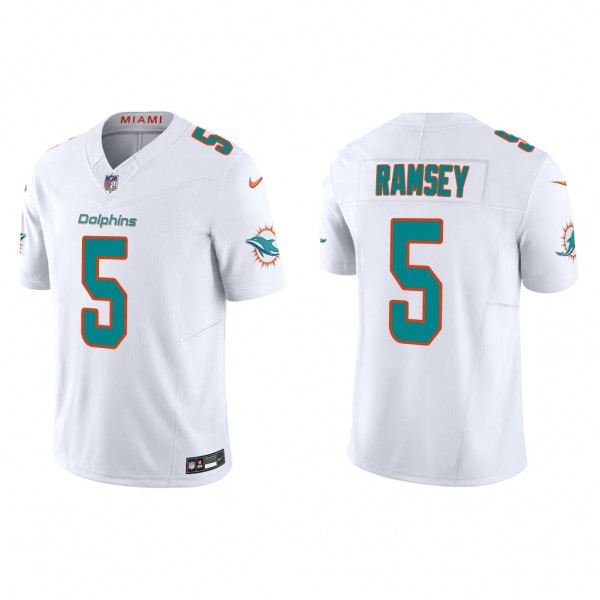 Men's Miami Dolphins Jalen Ramsey White Vapor F.U....