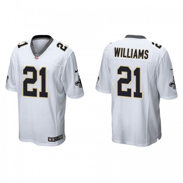 Men's Jamaal Williams New Orleans Saints White Gam...