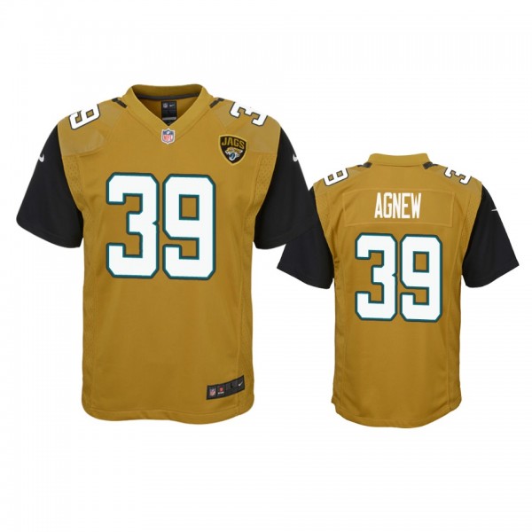 Jacksonville Jaguars Jamal Agnew Gold Color Rush G...