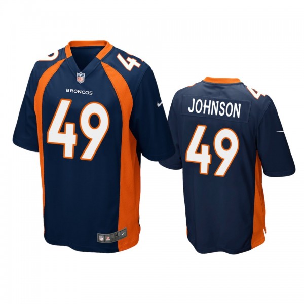 Denver Broncos Jamar Johnson Navy Game Jersey