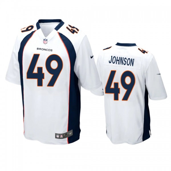 Denver Broncos Jamar Johnson White Game Jersey