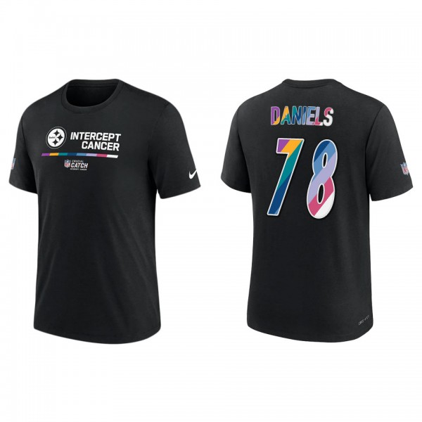James Daniels Pittsburgh Steelers Black 2022 NFL Crucial Catch Performance T-Shirt