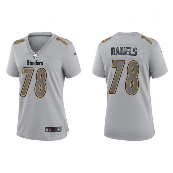 James Daniels Women's Pittsburgh Steelers Gray Atmosphere Fashion Game Jersey