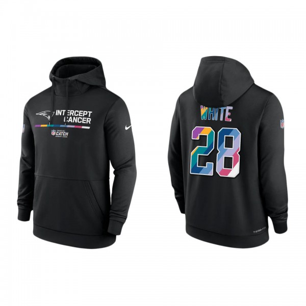 James White New England Patriots 2022 Crucial Catch Therma Performance Pullover Hoodie