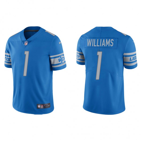 Men's Jameson Williams Detroit Lions Light Blue Vapor Limited Jersey