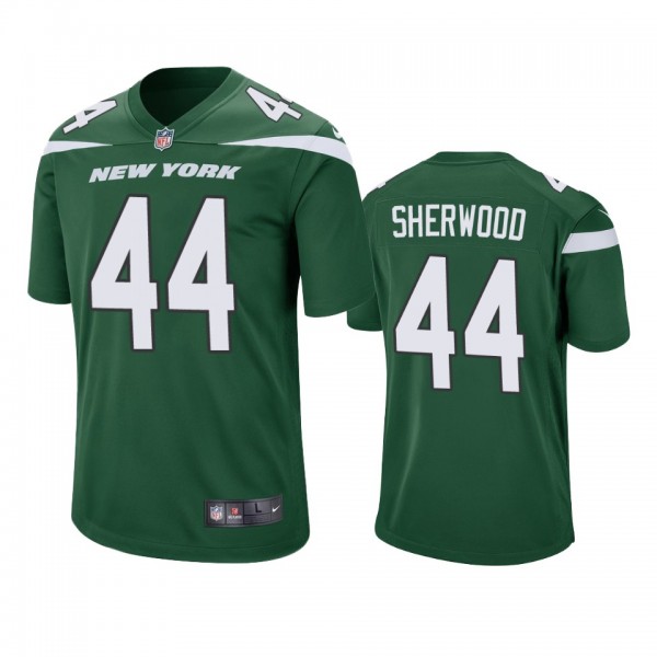 New York Jets Jamien Sherwood Green Game Jersey