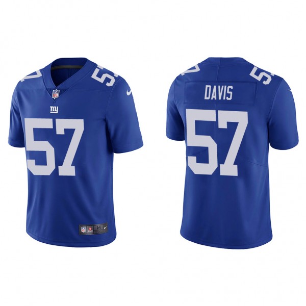 Men's Jarrad Davis New York Giants Blue Vapor Limi...