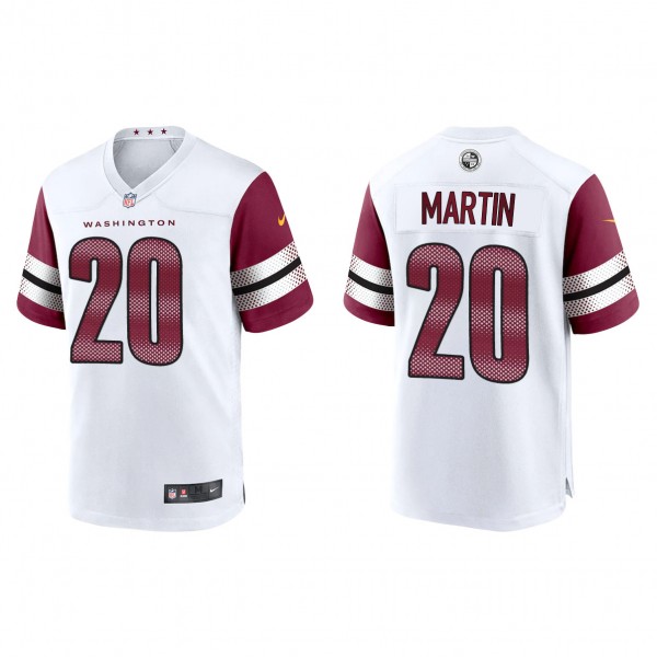 Men's Washington Commanders Jartavius Martin White 2023 NFL Draft Game Jersey