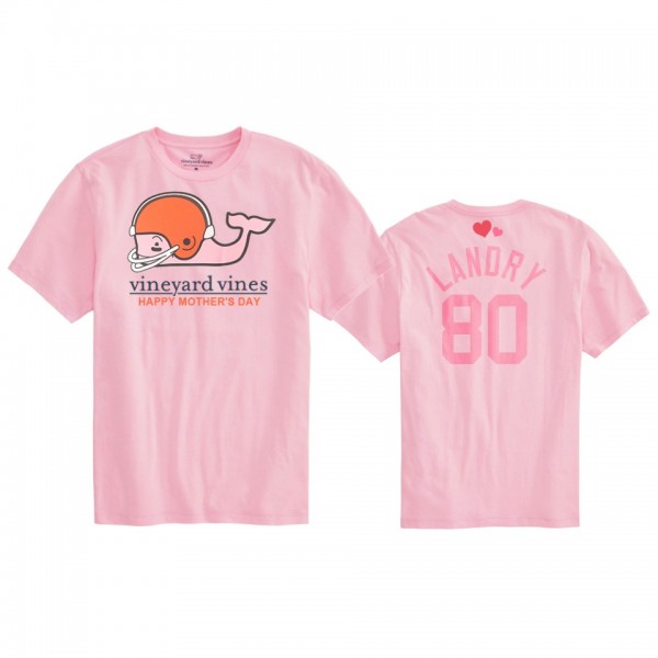 Women's Cleveland Browns Jarvis Landry Pink Mother...