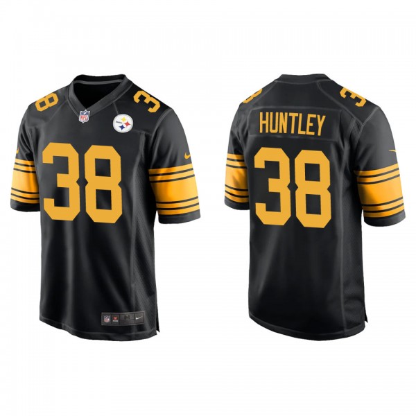 Men's Pittsburgh Steelers Jason Huntley Black Alte...