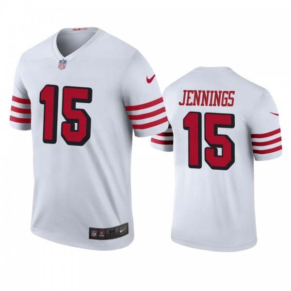 San Francisco 49ers Jauan Jennings White Color Rus...