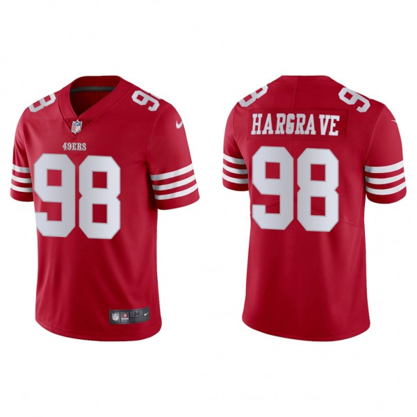 Men's Javon Hargrave San Francisco 49ers Scarlet Vapor Limited Jersey