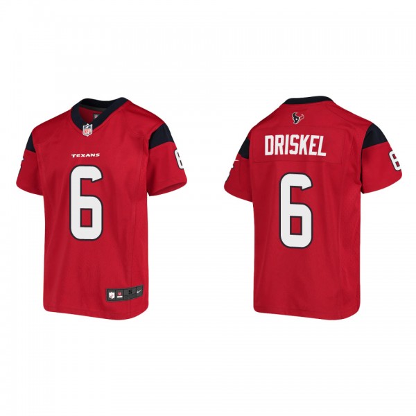 Youth Jeff Driskel Houston Texans Red Game Jersey