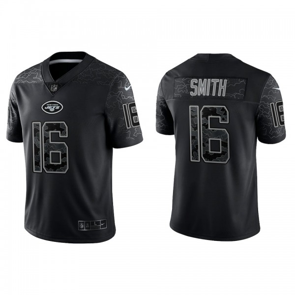 Jeff Smith New York Jets Black Reflective Limited ...