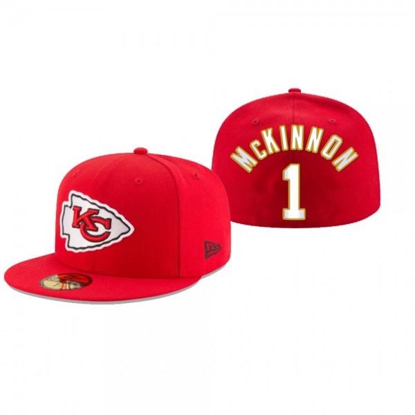 Kansas City Chiefs Jerick McKinnon Red Omaha 59FIFTY Fitted Hat