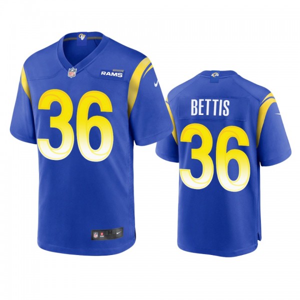 Los Angeles Rams Jerome Bettis Royal Game Jersey