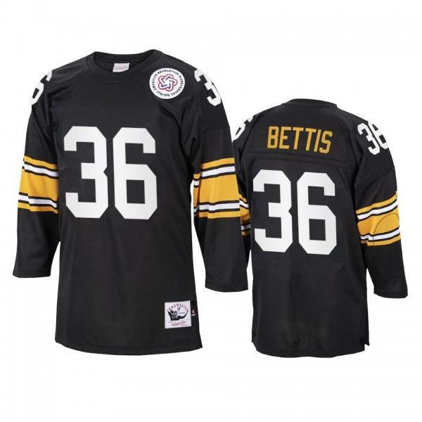 Pittsburgh Steelers Jerome Bettis 1975 Black Authentic Jersey