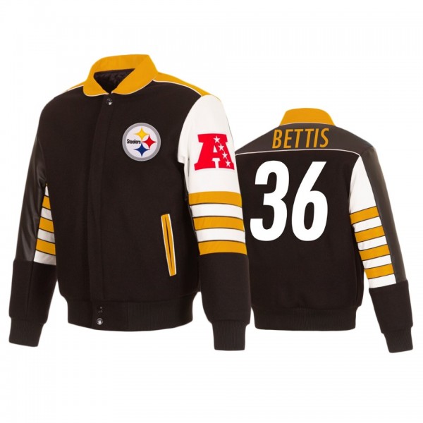 Pittsburgh Steelers Jerome Bettis Black Classic Na...
