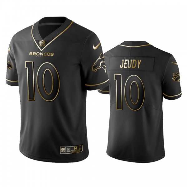 Jerry Jeudy Broncos Black Golden Edition Vapor Lim...