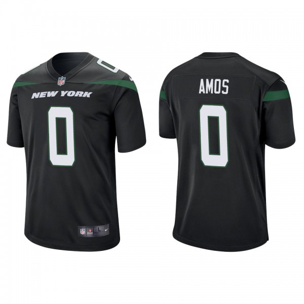 Men's New York Jets Adrian Amos Black Game Jersey