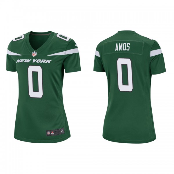 Women's New York Jets Adrian Amos Green Game Jerse...