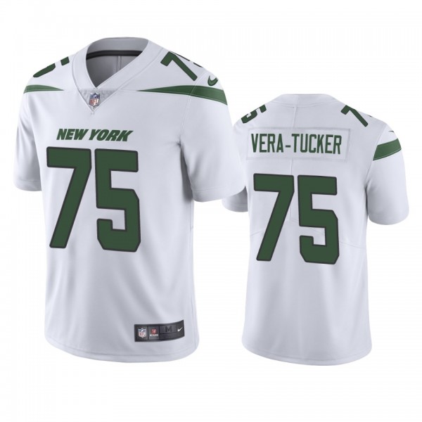 New York Jets Alijah Vera-Tucker White 2021 NFL Dr...