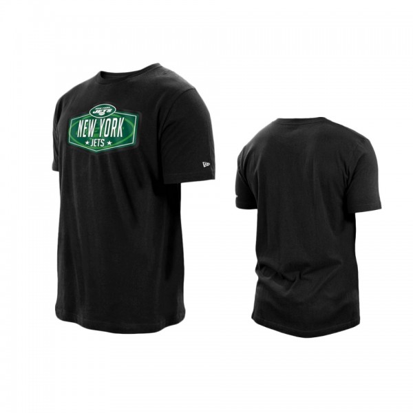 New York Jets Black 2021 NFL Draft Hook T-Shirt