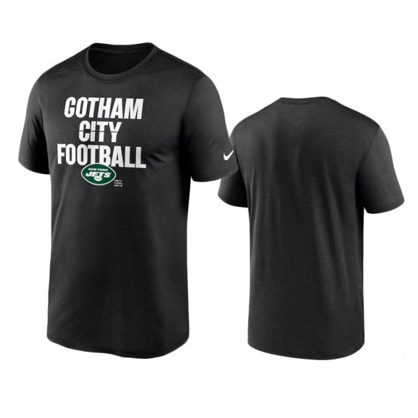 New York Jets Black Legend Local Phrase Performance T-Shirt