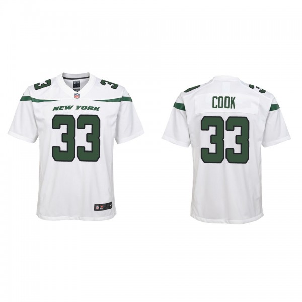 Youth New York Jets Dalvin Cook White Game Jersey