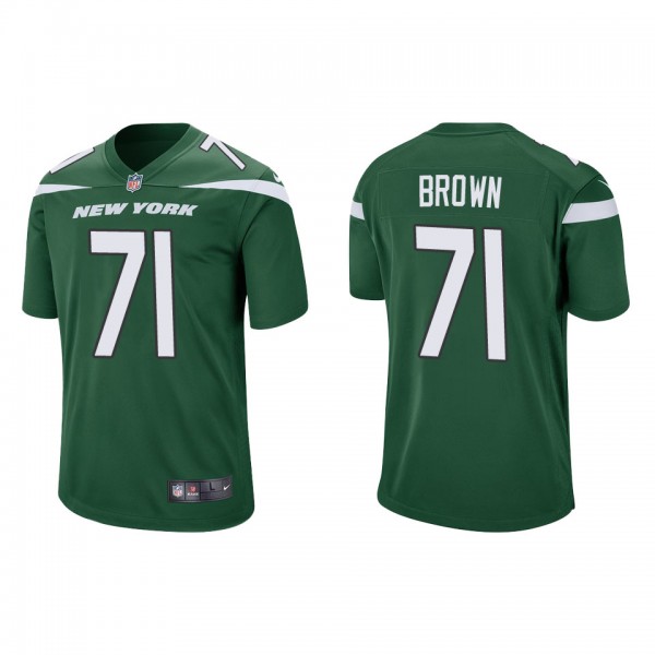 Men's New York Jets Duane Brown Green Game Jersey