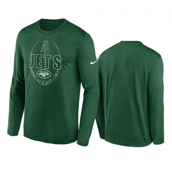 New York Jets Green Icon Legend Performance Long S...