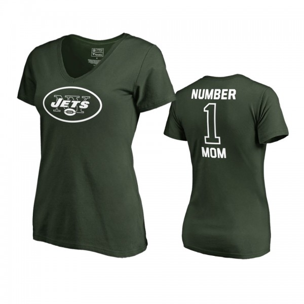 New York Jets Green Mother's Day #1 Mom T-Shirt