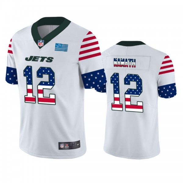Joe Namath New York Jets White Independence Day St...