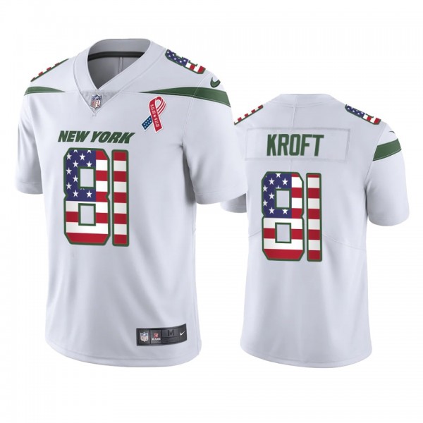 New York Jets Tyler Kroft White 9-11 Commemorative...