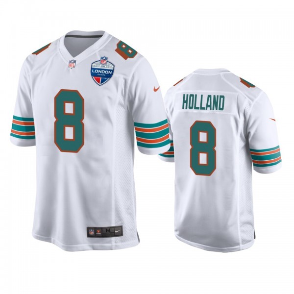 Miami Dolphins Jevon Holland White 2021 NFL London...