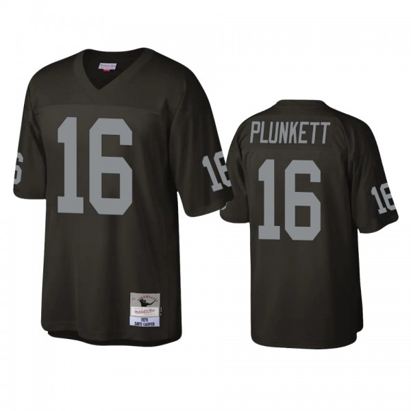 Las Vegas Raiders Jim Plunkett Black Legacy Replica Retired Player Jersey